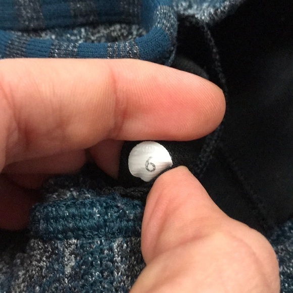 Lululemon Flow Y Bra Rose Herringbone Black - Picture 5 of 6